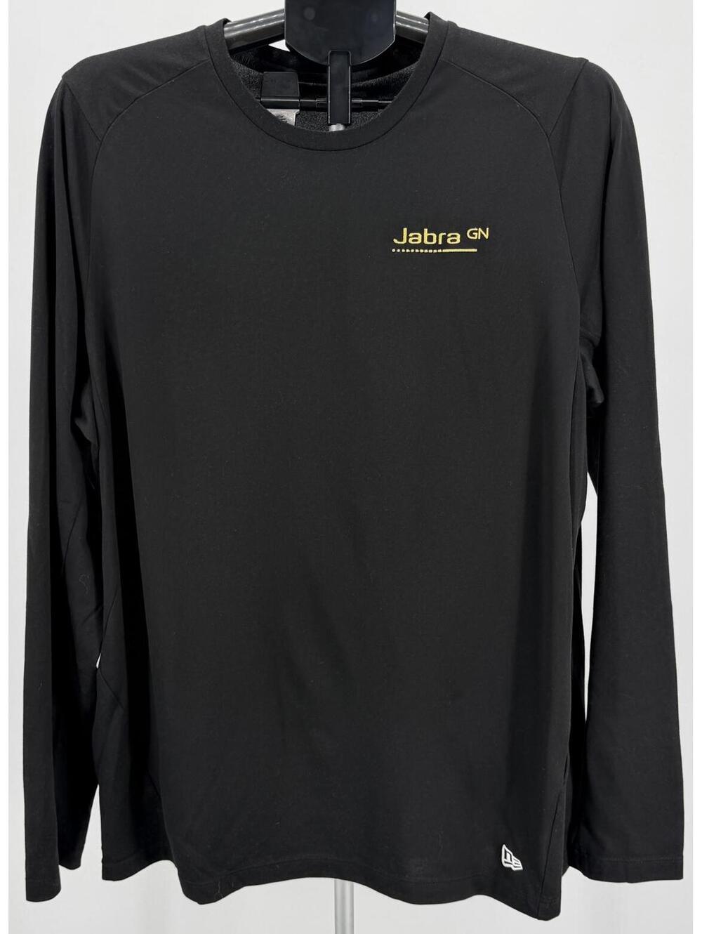 Modern Black New‎ Era Jabra Logo Long Sleeve Shirt Minimalist Activewear XL